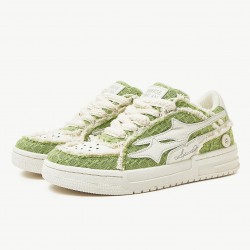 Green White Casual Shoes For Women And Men