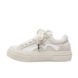 White Beige Sneakers For Women And Men