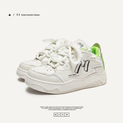 White Green Sneakers For Women And Men