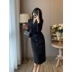 2024 New Black Women's Dress Set